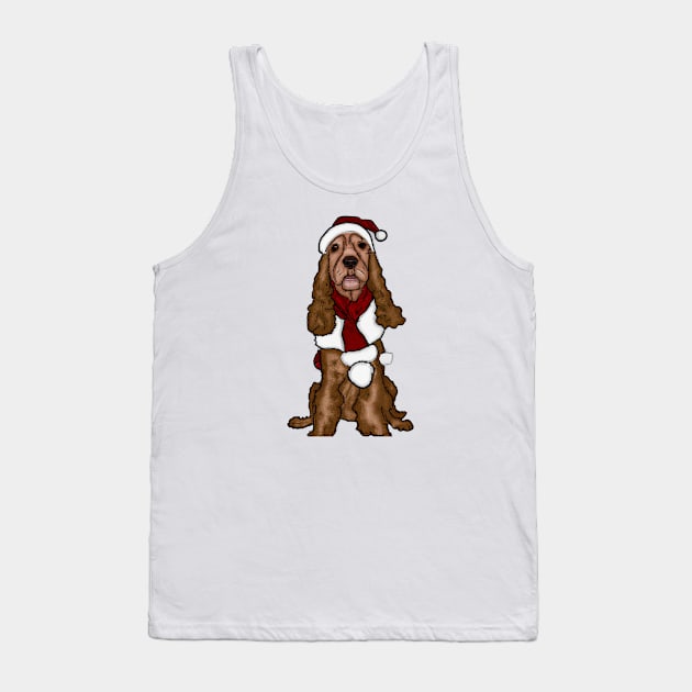 Cute English Cocker Spaniel Drawing Tank Top by Play Zoo